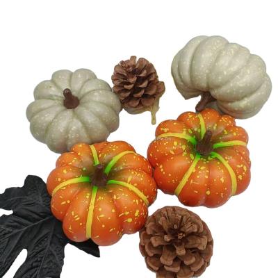 China PVC Foam Hot Sale Various Size Country Harvest Faux Pumpkins For Halloween Home Decor for sale