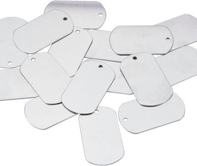 China Ornament Shield Shape Stamping Blanks Aluminum Blank Pendants For Dog Tags Making1mm Thickness for sale