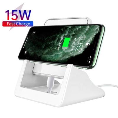 China Mobile Phone Chargineer 15W 2023 New Arrivals Fast Qi Technology Support For iPhone Wireless Charger Latest Top Selling Products On Amazon for sale