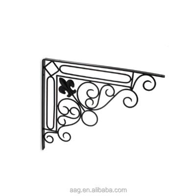 China Custom Metal Wall Mount Bracket Wall Hanging Floating Shelf Brackets 150*150mm for sale