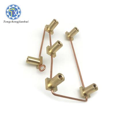 China Six Core Switch Conductive Metal Connector Custom Good Quality Automotive Brass Parts for sale