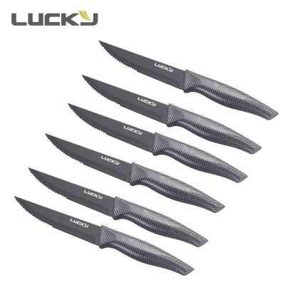 China Wholesale Special Stainless Steel Handle Stainless Steel Knife Hot-selling Black Steak for sale