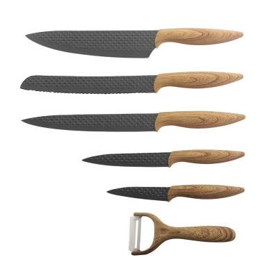 China 2020 viable new Non-coating kitchen knife set with Diamond Knife Blades for sale