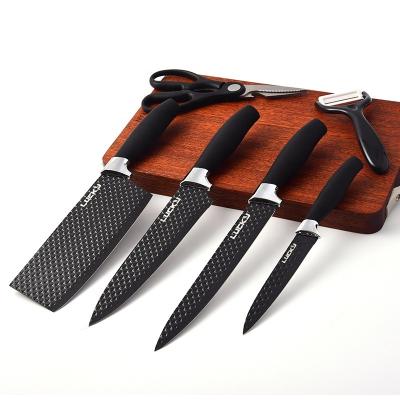 China Last viable 6pcs liner knife set with stocked diamond pattern for sale