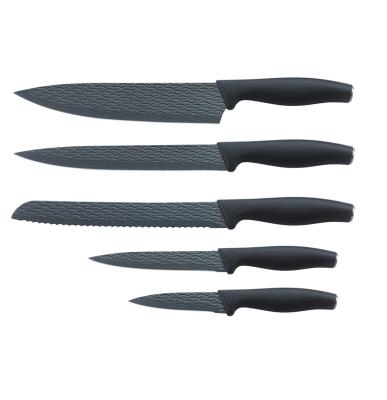 China Newcomer viable 2022! 6 Pieces Stainless Steel Kitchen Knife Set Marble Coating for sale