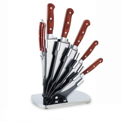 China Viable Professional Special Design Wooden Handle Kitchen Knife Set for sale