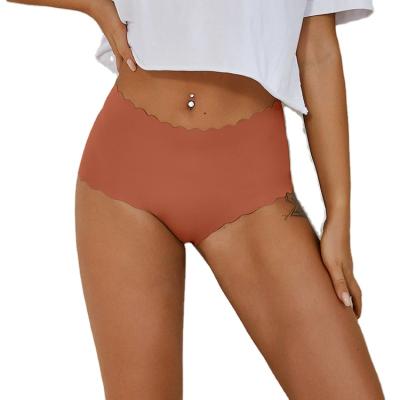 China OEM Antibacterial Custom Wholesale Ladies Plus Size Breathable Laser Cut Ice Silk Panties Women Plus Size Breathable Seamless Underwear for sale