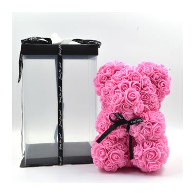 China Fashional 2019 Best Gift Foam Rose Bear Gift For Vanlentine's Day Christmas Mother's Day Rose Teddy Bear for sale