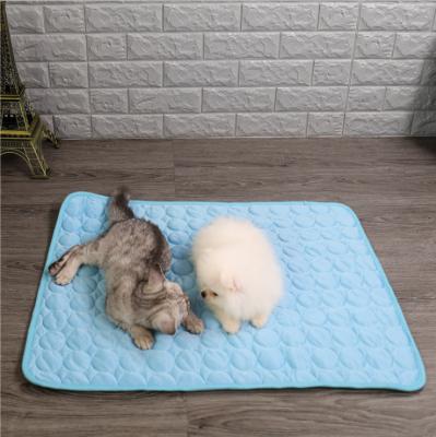 China Pet Summer Supplies Cat Mat Cooling Pet Beds Breathable Ice Pads for sale