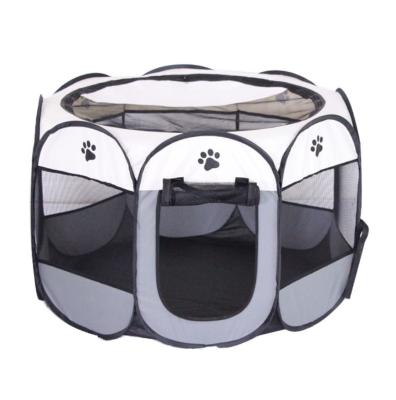 China Viable Retractable Dog House Octagonal Fence Pet Kennel For Pet 2021 for sale