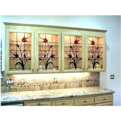 China Never Fade Leaded Glass Sideboard Doors Inserts for sale