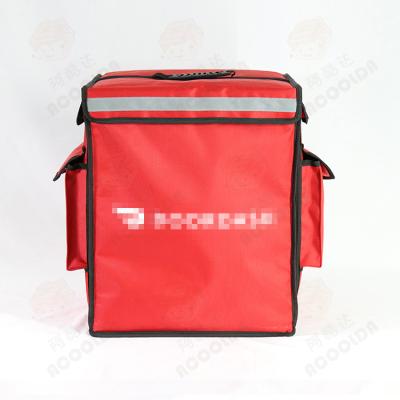 China Red 1680D Waterproof Fashion Heated Delivery Pizza Bag Food Bags New Heating for sale