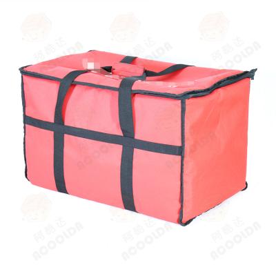 China Waterproof Portable Hot Delivery Pizza Food Ice Bag Insulated Messenger Bag For Cake Foldable Motorcycle for sale