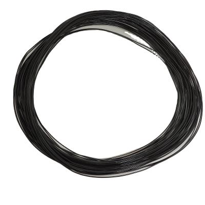 China Fence Cable Wire 1.2MM Binding WIRE 2kg 5rolls/bundle BLACK plastic with hessain bag for sale