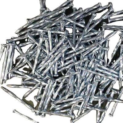 China Factory Wholesale Flat Hardened Concrete Nails 3 Inch Fluted Steel Concrete Building Construction Nails for sale