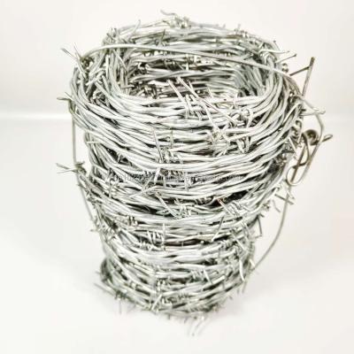 China Simple Stranded Military Barbed Wire Barb Wire Barbed Wire With Chian Link Fence for sale