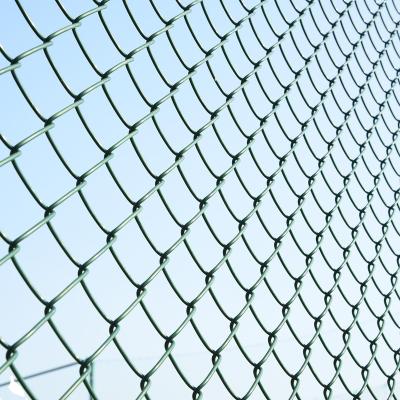 China Easily Assembled Factory Animal Protection Farm Sports Factory Road Hot Selling PVC Dip Plastic Chain Link Fence for sale