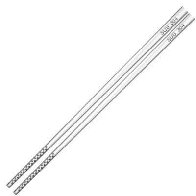 China Durable USU304 Stainless Steel Chopsticks Non-Slip Home Hotel Chopstick for sale