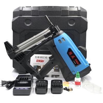 China Toua Cordless Gas Nail Gun Gsn50 Battery Uesd For Gas Snapped Concrete Nail Gun Tool Air Concrete Stong Steel Nail Gun for sale