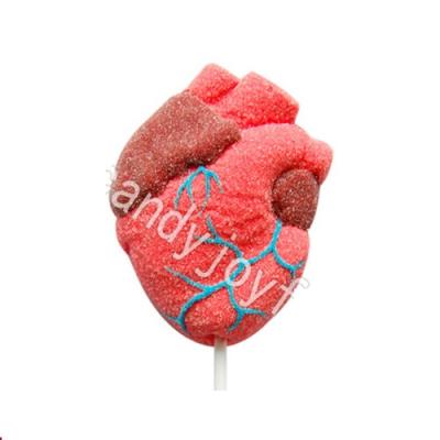 China Halloween Normal Candy Heart Bloody Marshmallow Lollipop Candy-Hot Sale for sale