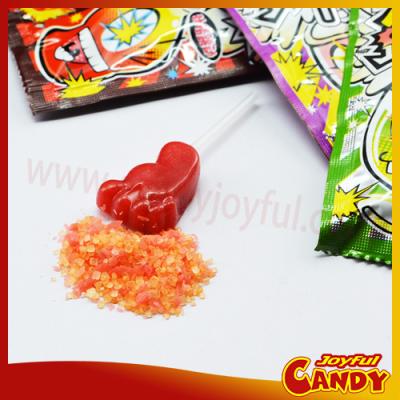 China Natural magic popping candy with foot lollipop for sale