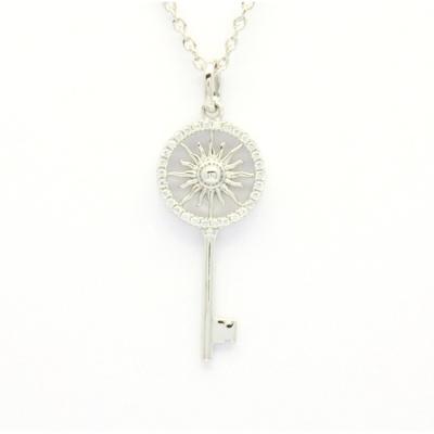 China CLASSIC 925 Silver Sun Shaped Key Fashion Jewelry Pendant Necklaces For Women for sale