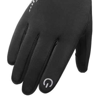 China Breathable Outdoor Cycling Reflective Gloves Black Winter Cycling Gloves Cycling Hand Gloves for sale