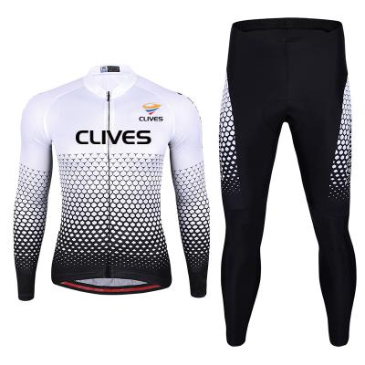 China Professional Direct Manufacturer Cycling Jersey Set Custom Men's Long Sleeve Breathable Cycle Jersey for sale