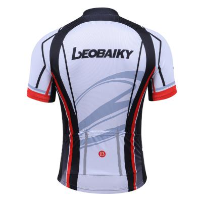 China New Summer Breathable Men's Short Sleeve Mountain Bike Elastic Riding Suit Top for sale