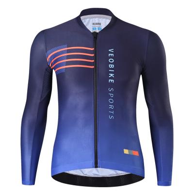 China Breathable Mountainbike Jersey Long Sleeve Cycle Tops Carbon Fiber Cycling Jersey Men for sale