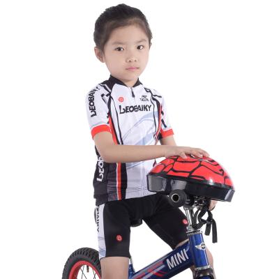 China Breathable Customized Design Kids Bike Jersey Wear Cycling Bib Set Girls Cycling Jersey Set for sale