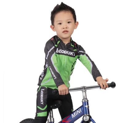 China Breathable Cycling Child Wear Breathable Balance Bicycle Kids Bike Jersey Cycling Uniform Sets for sale