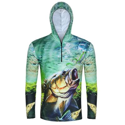 China Fashion Dye Design Fishing Wear Mens Fishing Shirt Wear Antibacterial Tank Top Long Sleeve Hoodie Shirt for sale