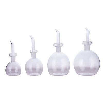 China New Arrial150ML 250ML 500ML 800ML Borosilicate Glass Ball Shape Oil Vinegar Swelling Bottle for sale