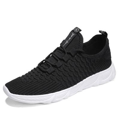 China Fashion\Comfortable\Durable\Breathable\Flexible mesh upper knit fashion high quality men's casual shoes sneakers for sale