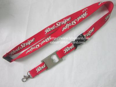 China 20cm Promotional Screen Neck Lanyard With Metal Bottle Opener Lanyard for sale