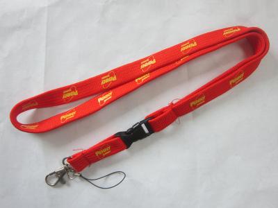 China 15cm Red Tubular Knit Polyester Lanyard/PK Lanyard for sale