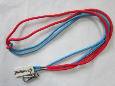 China Polyester Round Jacquard Cord Lanyard for sale