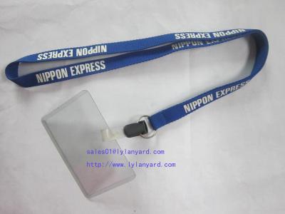 China Waterproof Type Clear Plastic Horizontal Name Tag Badge Id Card And Screen Lanyard for sale