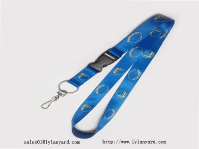 China High Quality Polyester Heat Transfer Flat Lanyard with Metal J hook for sale