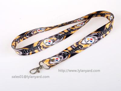 China Double Sides Dye Sublimation Soft Printed ID Neck Lanyard, Holiday ID Lanyard for sale