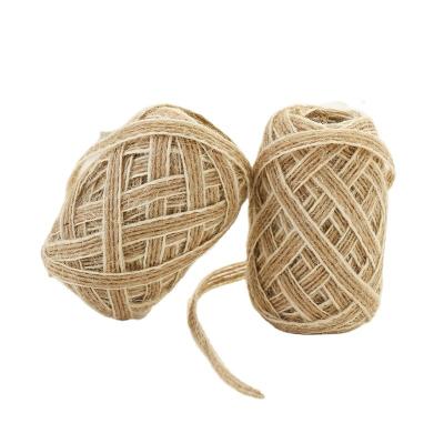 China Wholesale 0.6cm Single Face Jute Ribbon Natural Burlap Fabric for Wedding Event Party and Home Decoration, Long 5M Each Roll for sale