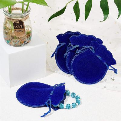 China Custom Recyclable Velvet Sack Gourd Sack With Drawstring Jewelery Pouches Small Candy Gift Bags For Christmas Wedding Party Favors for sale