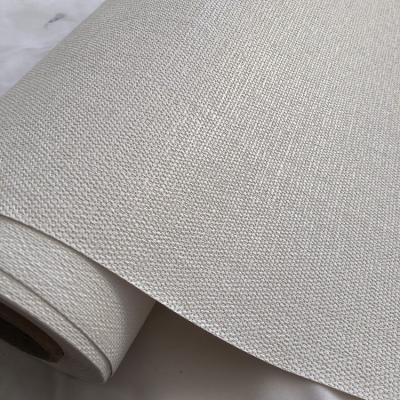 China Eco Friendly Home Decoration Plain White Fabric Backed Vinyl Wallcovering for sale