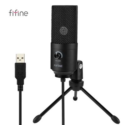 China USB microphone Fifine K669 usb condenser podcast microphones singing microphone studio recording computer MIC for sale