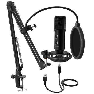 China USB microphone Fifine T058B hot sale studio microphone set youtube microphone recording microphone for PC for sale