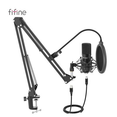 China USB Microphone Fifine T730 Noise Canceling Conference Microphone Condenser Microphone USB Podcast Desktop Microphone for sale