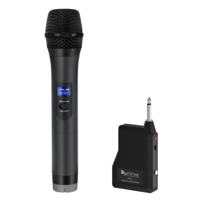 China Microphone Fifine K025 Handheld Dynamic UHF Karaoke Wireless Microphone for sale