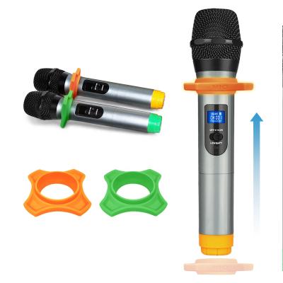 China Fifine K036 Portable Wholesale Professional Handheld Microphone Karaoke Microfono Wireless Dynamic For Church School for sale