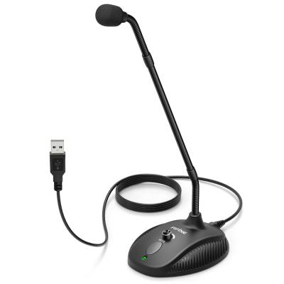 China Gooseneck Microphone Fifine K052 Conference Meeting Microphone USB Condenser MIC Gooseneck Microphone For Computer for sale